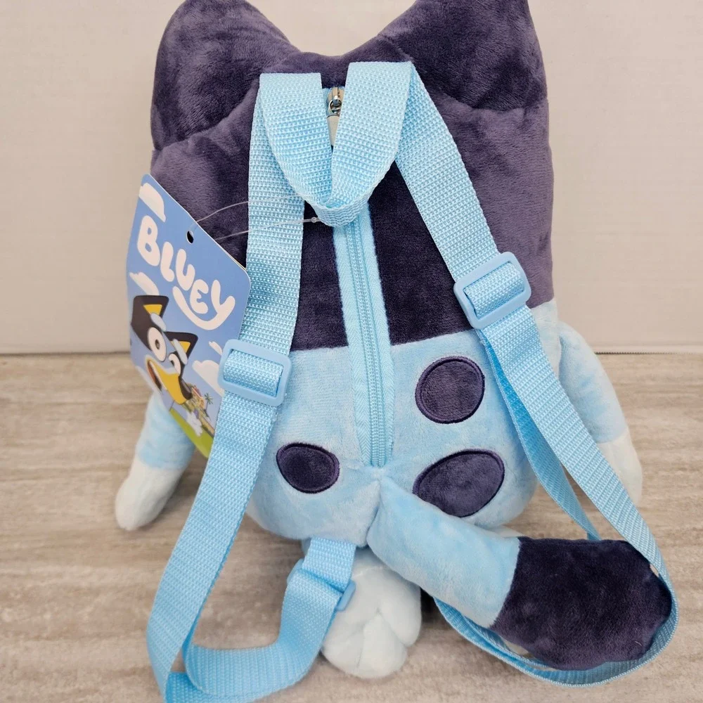 Bluey Plush Character Backpack Small Zippered Bag NWT Accessory Innovations 12in